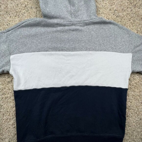 American Eagle Sweater Adult Medium Gray Pullover Hoodie Drawstring Long Sleeve - Picture 7 of 8